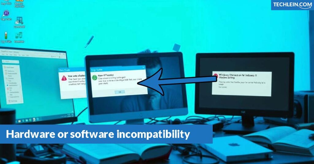 Hardware or software incompatibility