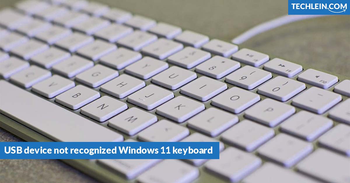 USB device not recognized Windows 11 keyboard