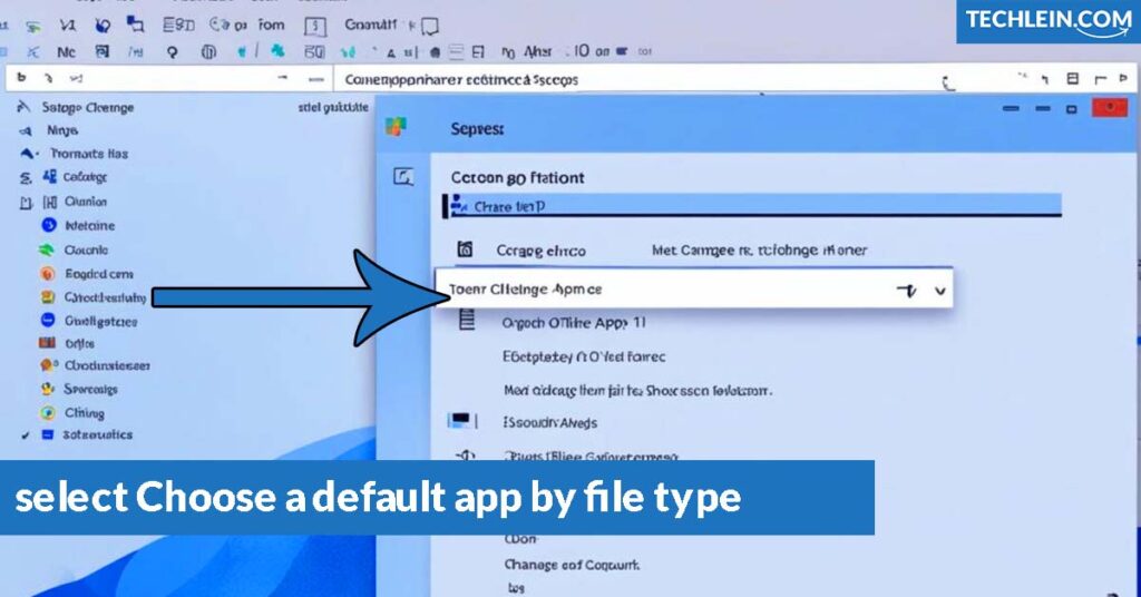 select Choose a default app by file