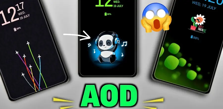 Always On Display Super Amoled
